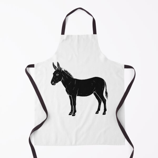 Item preview, Donkey Silhouette – Minimalist Farm Animal Art designed and sold by furrydrool.