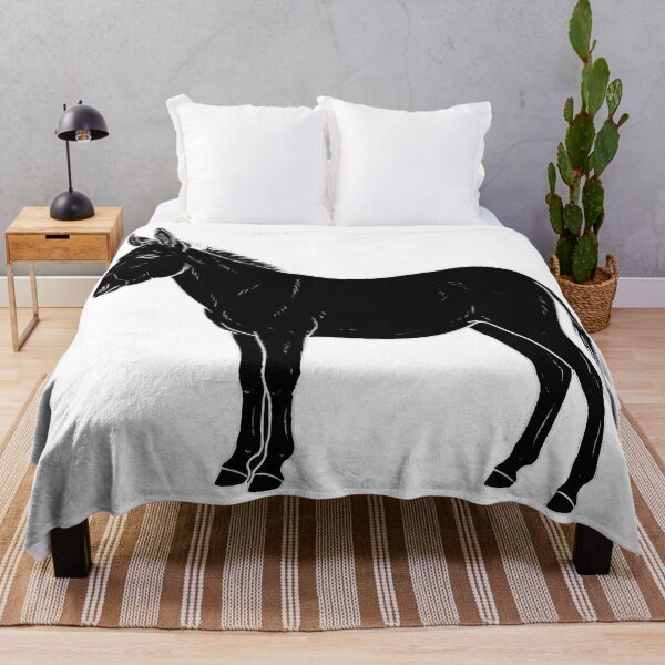 Item preview, Donkey Silhouette – Minimalist Farm Animal Art designed and sold by furrydrool.