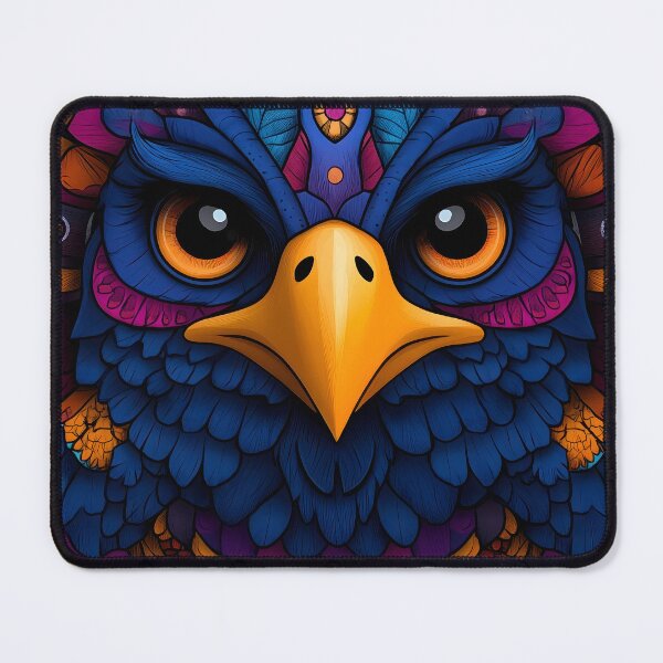 Item preview, Vibrant Tribal Owl Mandala Illustration designed and sold by Angellacelin.