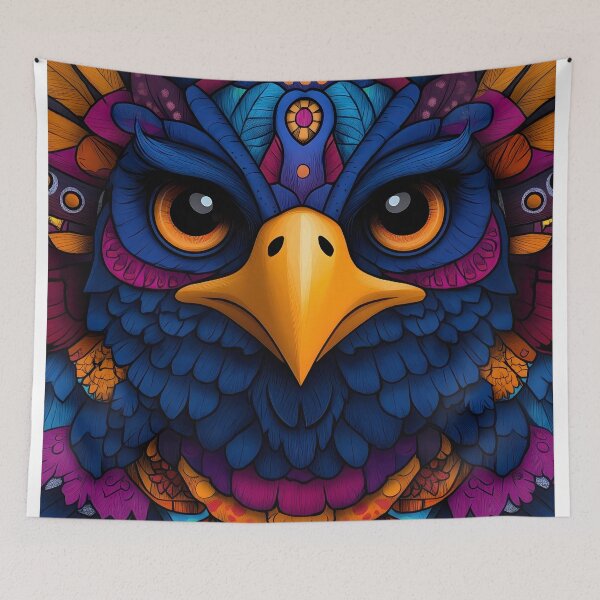 Item preview, Vibrant Tribal Owl Mandala Illustration designed and sold by Angellacelin.