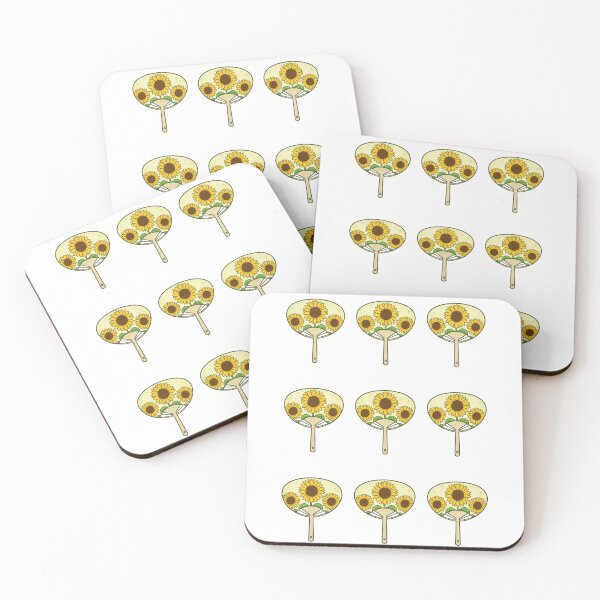 Item preview, Simple Japanese Logo - Three Hand Fans / Uchiwa (sunflower version) designed and sold by Studio-MiMi.