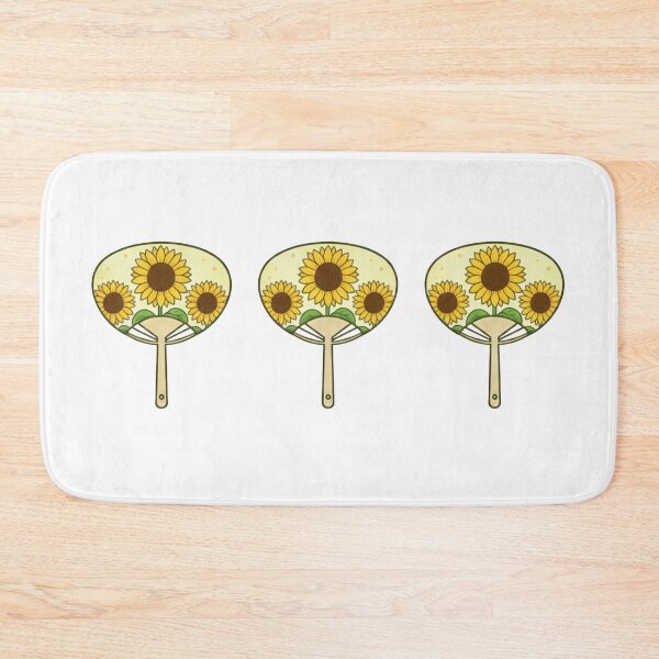 Item preview, Simple Japanese Logo - Three Hand Fans / Uchiwa (sunflower version) designed and sold by Studio-MiMi.