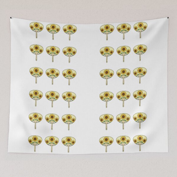 Item preview, Simple Japanese Logo - Three Hand Fans / Uchiwa (sunflower version) designed and sold by Studio-MiMi.