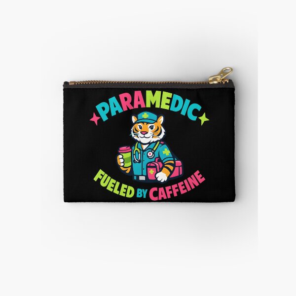 Item preview, Paramedic Fueled by Caffeine – Cute Tiger EMT Medic Design designed and sold by ClinicalHubs.