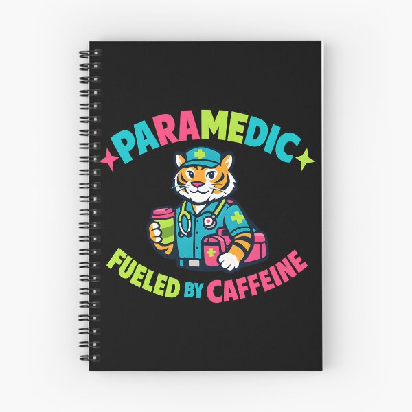 Item preview, Paramedic Fueled by Caffeine – Cute Tiger EMT Medic Design designed and sold by ClinicalHubs.