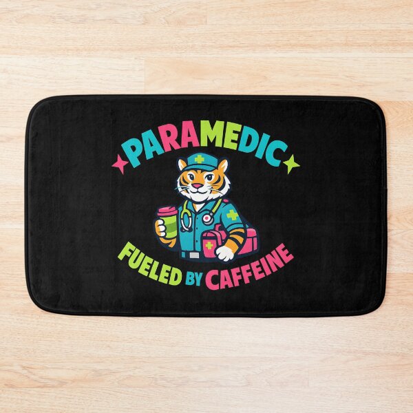 Item preview, Paramedic Fueled by Caffeine – Cute Tiger EMT Medic Design designed and sold by ClinicalHubs.