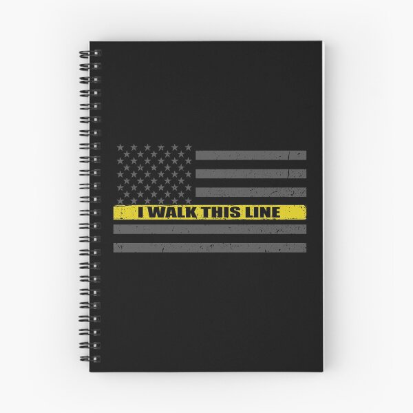 Item preview, I Walk This Line 911 Dispatcher Thin Gold Line Flag designed and sold by bluelinegear.