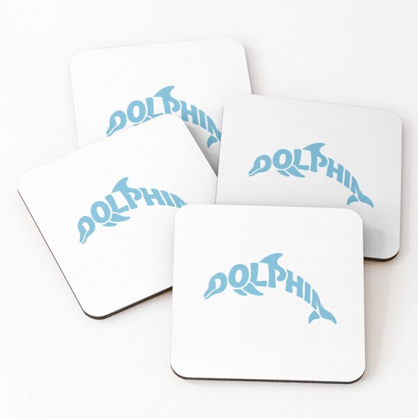 Item preview, Dolphin Typography Art – Ocean Lover Minimalist Design designed and sold by LittleLoopArt.