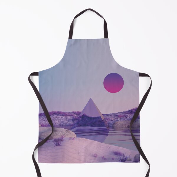 Item preview, vaporwave landscape with pyramid and flowing water designed and sold by Mauswohn.