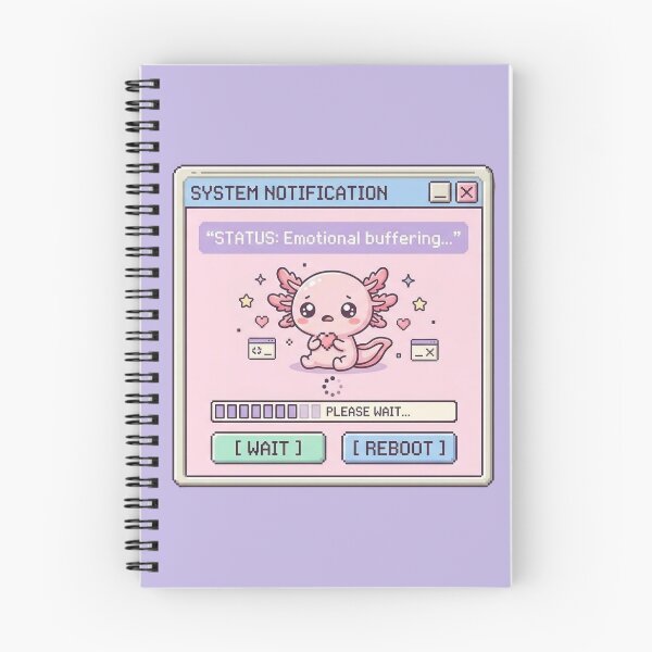 Item preview, Kawaii Axolotl Emotional Buffering Pop Up designed and sold by Visual Dept..
