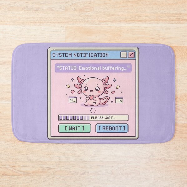 Item preview, Kawaii Axolotl Emotional Buffering Pop Up designed and sold by Visual Dept..