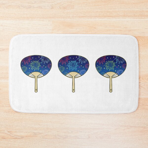 Item preview, Japanese Logo - Three Hand Fans / Uchiwa (fireworks version) designed and sold by Studio-MiMi.