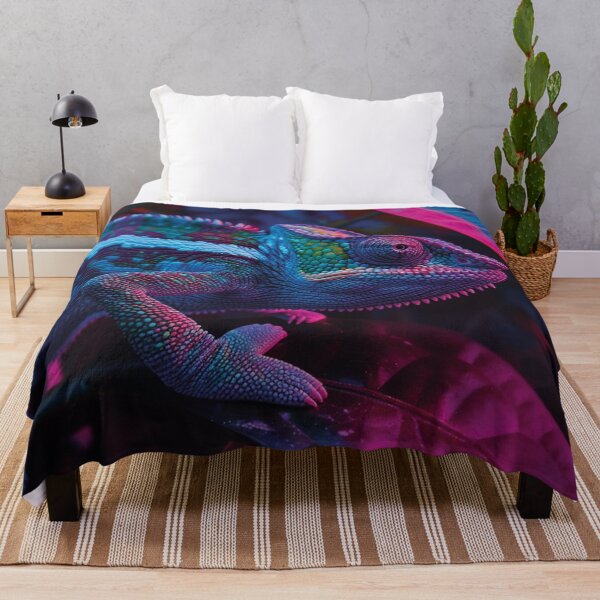 Item preview, Chameleon in a tropical jungle under mystical lighting designed and sold by Mauswohn.