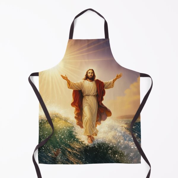 Item preview, Surfing Jesus - Spiritual Fun Digital Image designed and sold by HeavyHits.