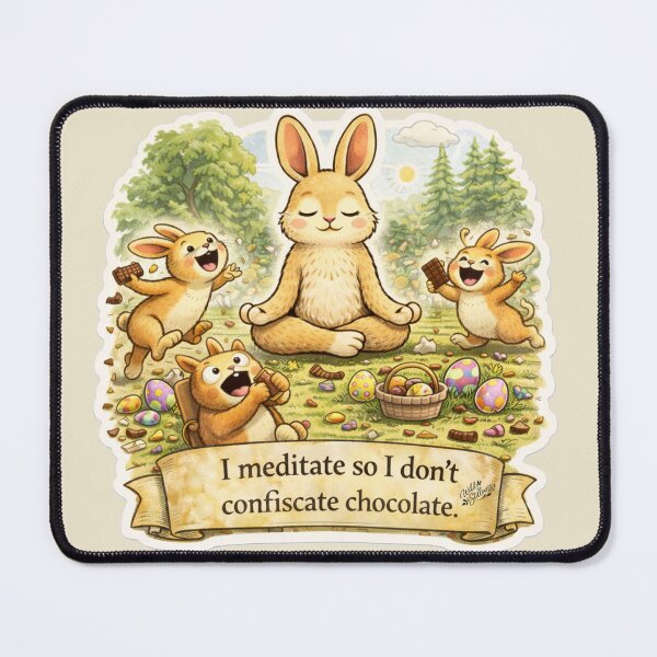 Item preview, I meditate so I don't confiscate chocolate designed and sold by WildStillness.