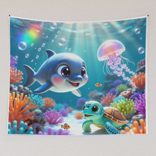 Item preview, Magical Baby Ocean Paradise designed and sold by PixelVibe782.