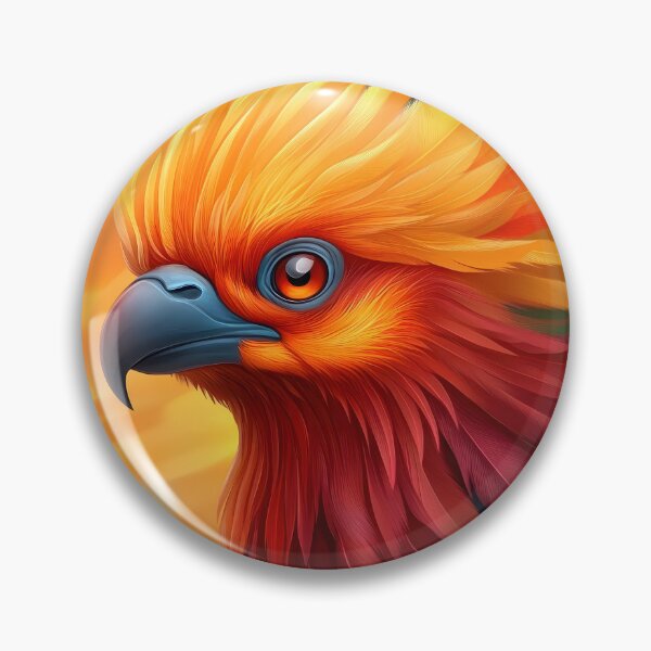 Item preview, Radiant Firebird – Vibrant Phoenix Portrait designed and sold by Angellacelin.