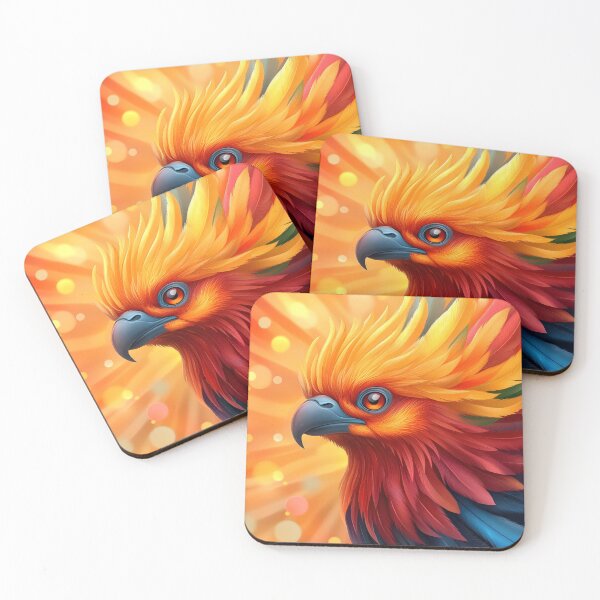Item preview, Radiant Firebird – Vibrant Phoenix Portrait designed and sold by Angellacelin.
