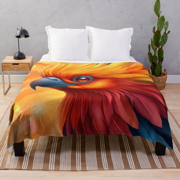 Item preview, Radiant Firebird – Vibrant Phoenix Portrait designed and sold by Angellacelin.