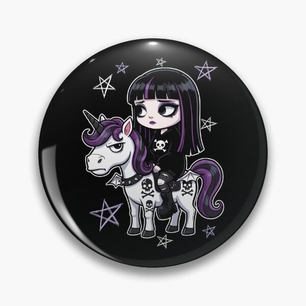 Item preview, emo unicorn designed and sold by lotsagoth.