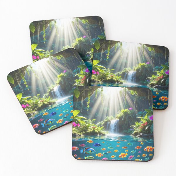 Item preview, Enchanted Jungle Lagoon Glow designed and sold by PixelVibe782.