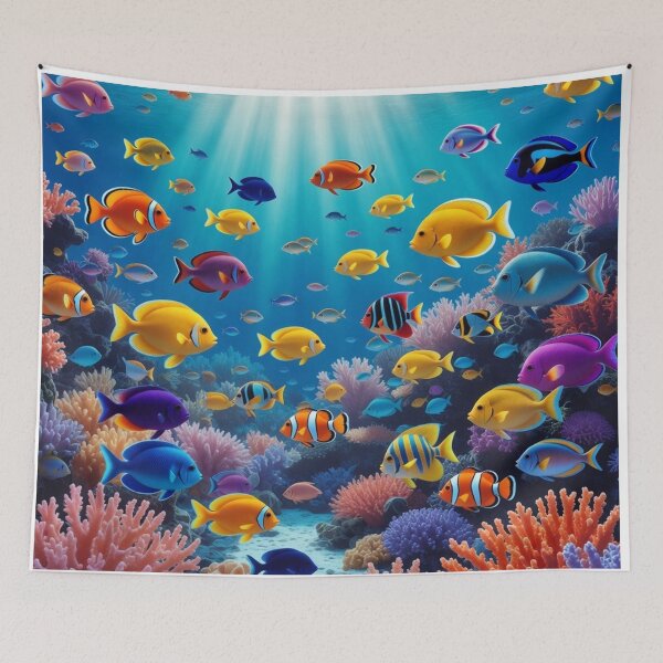 Item preview, Radiant Coral Reef Fantasy designed and sold by PixelVibe782.