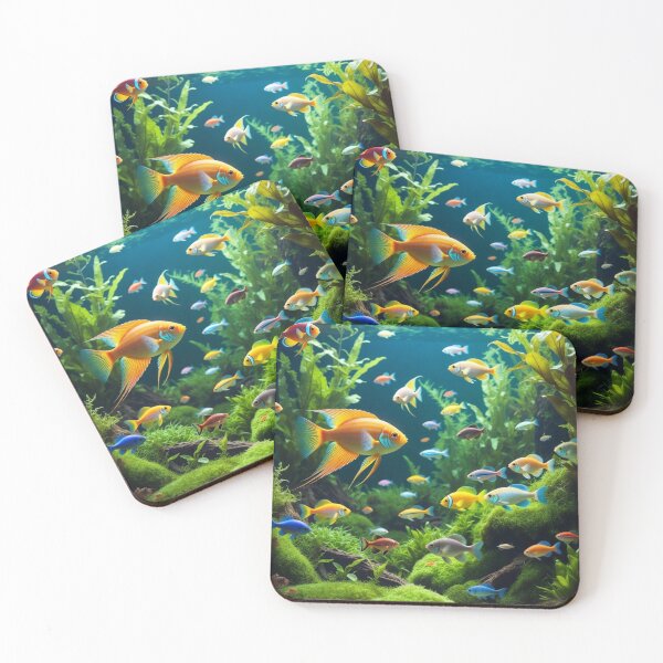 Item preview, Lush Tropical Aquarium Paradise designed and sold by PixelVibe782.
