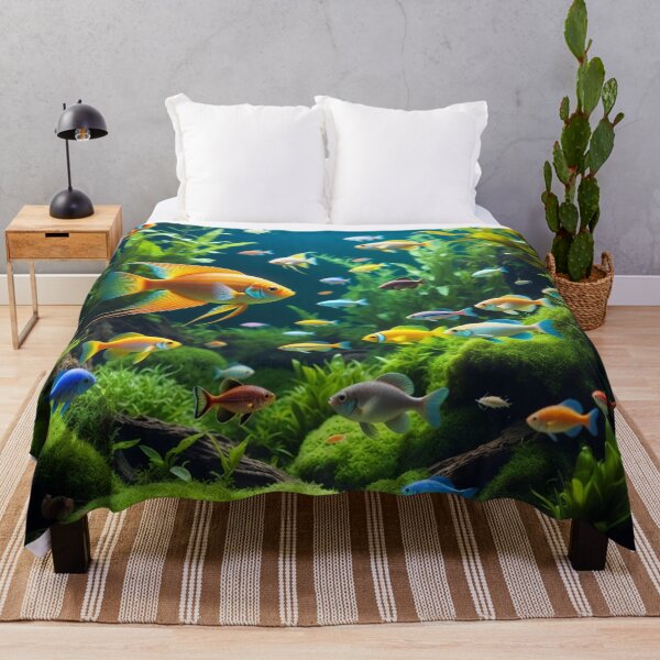 Item preview, Lush Tropical Aquarium Paradise designed and sold by PixelVibe782.
