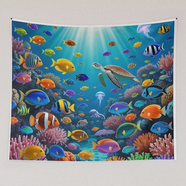 Item preview, Epic Coral Reef Ocean Dream designed and sold by PixelVibe782.