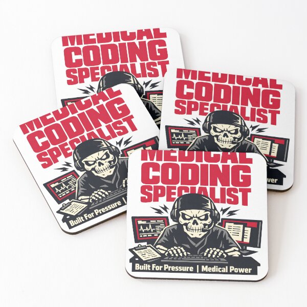 Item preview, Medical Coding Specialist Built for Pressure – Skull Healthcare Data Pro Design designed and sold by ClinicalHubs.