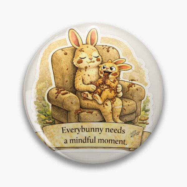 Item preview, Everybunny needs a mindful moment designed and sold by WildStillness.
