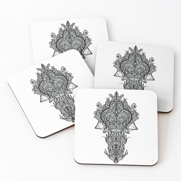 Item preview, Midnight Obsidian Hand-Drawn Intricate line art  designed and sold by AlyonaCo.