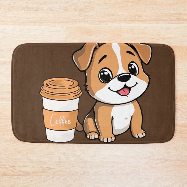 Item preview, Coffee Time with my Best Friend - Dog and Coffee Illustration designed and sold by VibeArtShop.