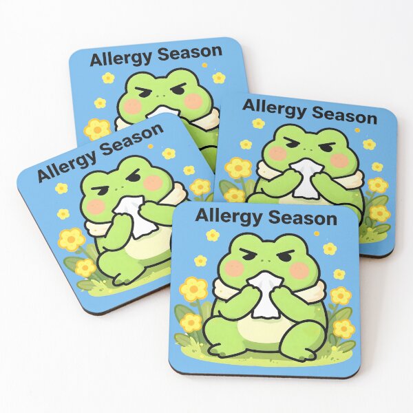 Item preview, Allergy Season Survivor – Grumpy Frog Sneezing Spring Meme   designed and sold by AnimalAirtistry.