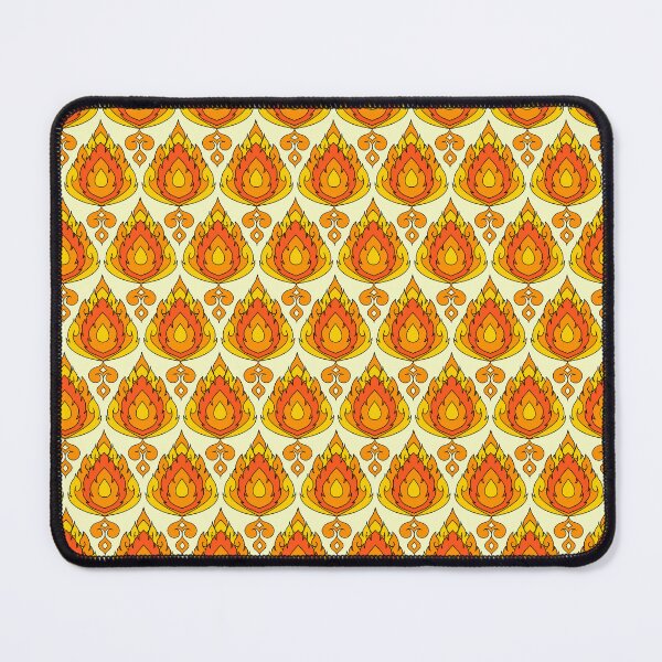 Item preview, Vibrant Orange and Yellow Thai Kanok Art Seamless Pattern Background designed and sold by RS4you.