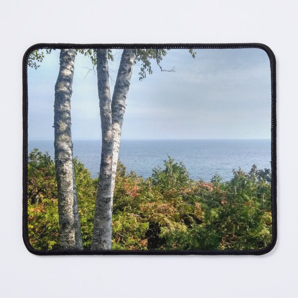 Item preview, Lake Huron with Birch designed and sold by OfficialWestArt.