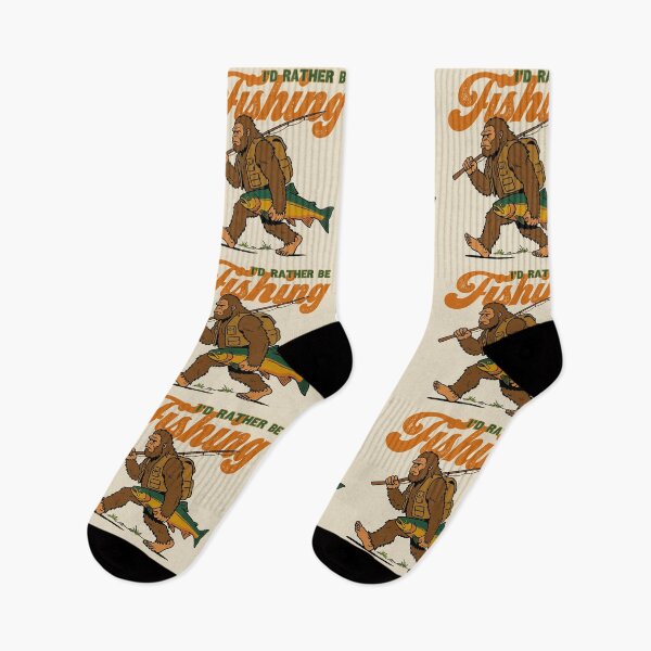 Item preview, Bigfoot I'd Rather Be Fishing. designed and sold by EunsooLee.