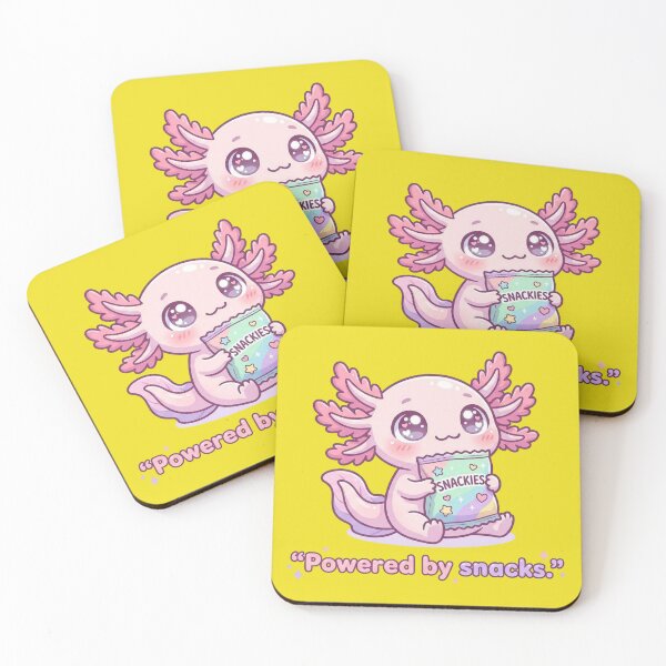 Item preview, Kawaii Axolotl Powered By Snacks designed and sold by Visual Dept..