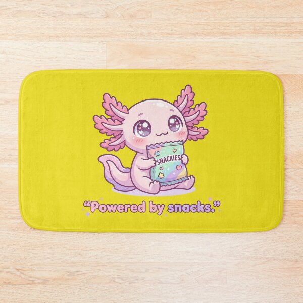 Item preview, Kawaii Axolotl Powered By Snacks designed and sold by Visual Dept..