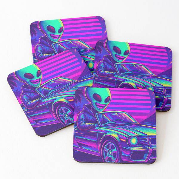 Item preview, Synthwave Sunset Cruise – Alien Joyride designed and sold by LuxuryApparels.