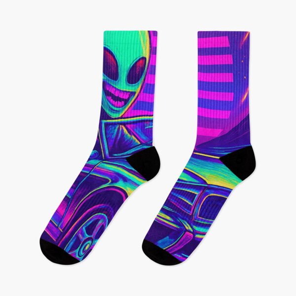 Item preview, Synthwave Sunset Cruise – Alien Joyride designed and sold by LuxuryApparels.