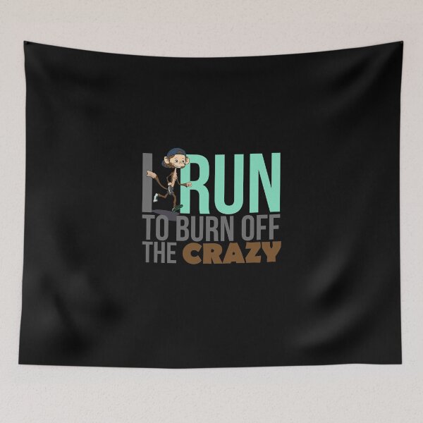 Item preview, I Run To Burn Off The Crazy Cute Fun Jogging lovers gift designed and sold by djpraxis.