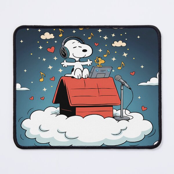 Item preview, Snoopy's Excited Beats Cartoon Illustration designed and sold by Bensoncreatives.