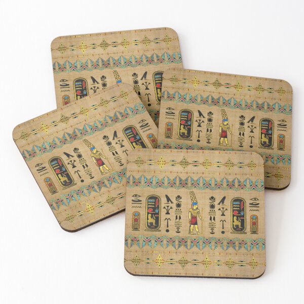 Item preview, Egyptian Amun Ra - Amun Re Ornament on papyrus  designed and sold by Nartissima.