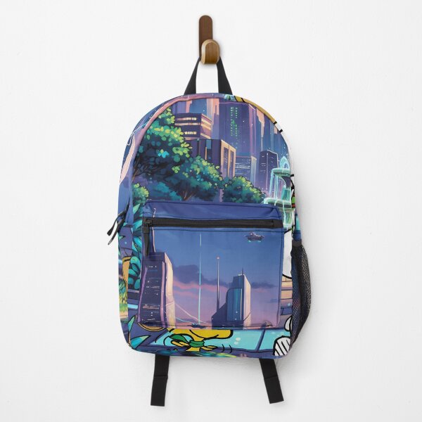 Item preview, Snoopy and Woodstock in Futuristic City designed and sold by Bensoncreatives.