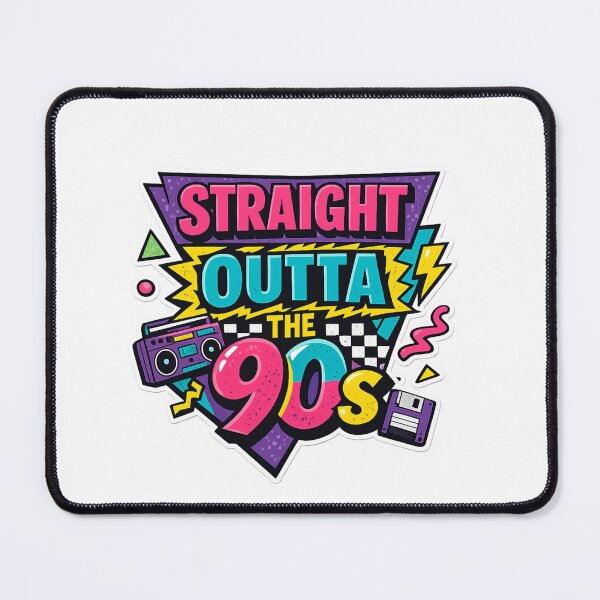 Item preview, Straight Outta the 90s Retro Nostalgia Sticker | 90s Vibes Vintage Design designed and sold by TOT-SA0.