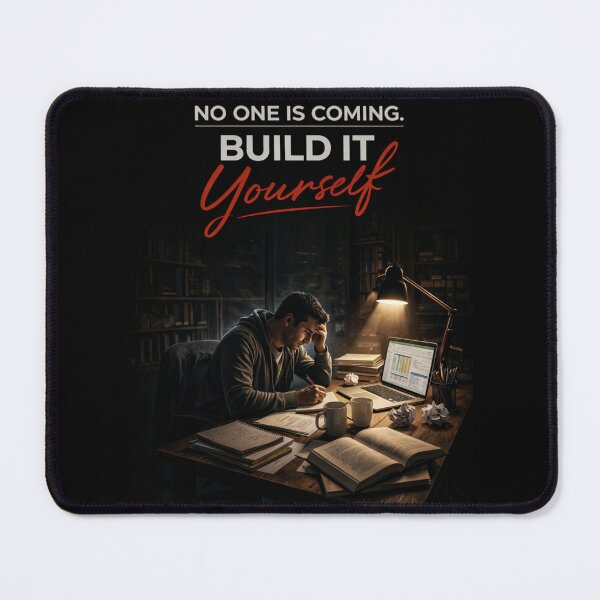 Item preview, No One Is Coming. Build It Yourself. designed and sold by TheMindsetFuel.