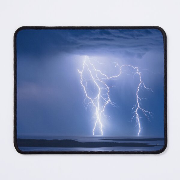 Item preview, Electric Blue Lightning Strike designed and sold by Images-on-Eyre.