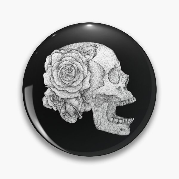 Item preview, Gothic Rose Skull designed and sold by Flower Magic .