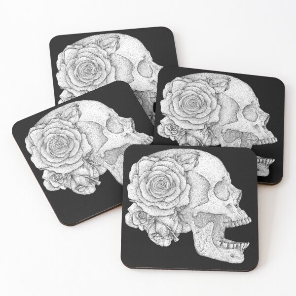 Item preview, Gothic Rose Skull designed and sold by Flower Magic .